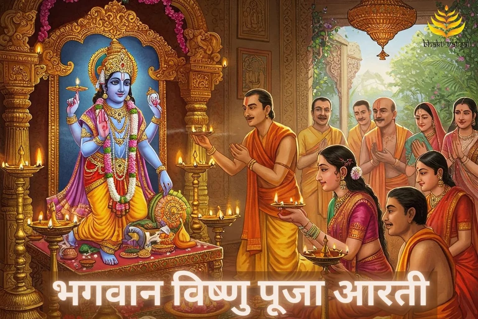 भगवान विष्णु की पूजा में गाएं ये आरती
