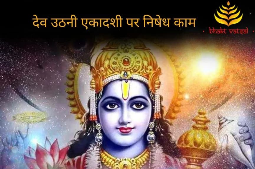 देव उठनी एकादशी पर निषेध काम